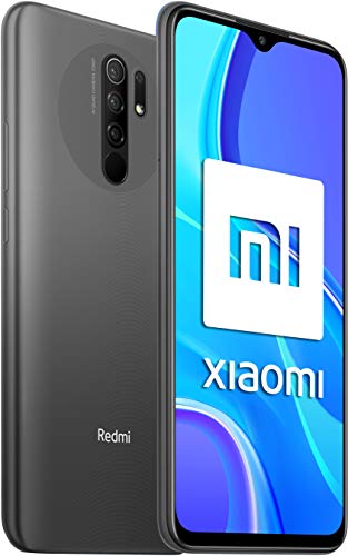 Xiaomi Redmi 9 - Smartphone con Pantalla FHD+ de 6.53" DotDisplay, 4 GB y 64 GB, Cámara cuádruple de 13 MP con IA, MediaTek Helio G80, Batería de 5020 mAh, 18 W de Carga rápida, Gris