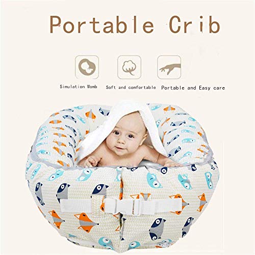 XRZY Baby Nest Cocoon, tapicería para bebés, algodón para Dormir Adecuado para una Cama de Viaje o una cápsula para Dormir cómoda 45X80cm