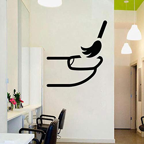 yaonuli Decoración de calcomanía de Pared para salón de uñas salón de Belleza peluquería calcomanía de Pared Dormitorio de niña Pegatina de Pared de vinilo85X93cm