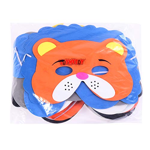 YeahiBaby Máscara de Espuma de Animales Surtidos para los niños Fiesta de cumpleaños favores de Vestir Costume-12pcs