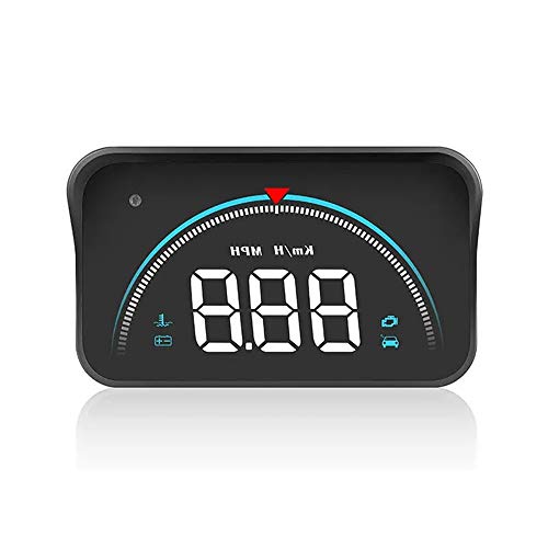 Yhjkvl HUD Head Up Display Coche Universal Car Styling Display HUD Exceso de Velocidad Advertencia Parabrisas proyector de Alarma Sistema de 90x53x26mm Accesorios de Automóviles