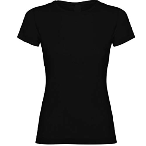 YISAMA Camisetas Personalizadas Dama. T-Shirts para Regalos Restaurantes, Eventos, Empresas, Uniformes (Negro, Large)