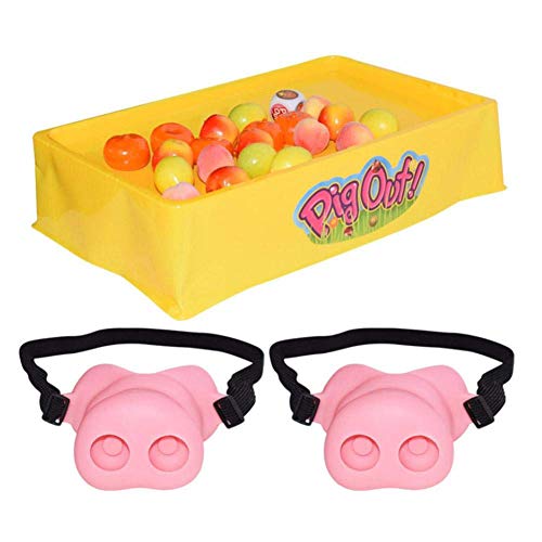 Yiyu Diversión Cerdo Nariz Tricky máscara Animal de Juguete Pig out Cosplay con el elástico Cubo Padre Interactivo del niño Playset Regalo de cumpleaños for niños y Adultos x (Color : Pink)