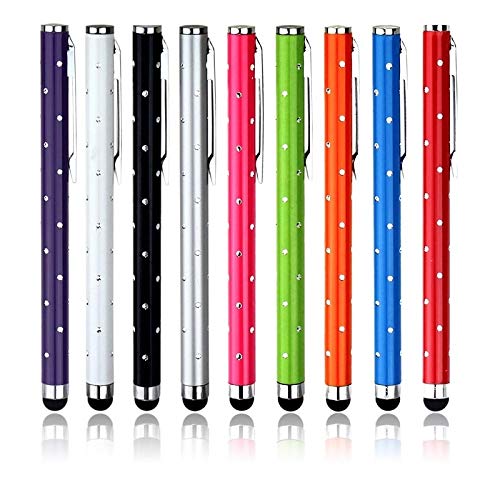 YLC 9 Puntero Tablet Bling Stylus Touch pens para el iPhone iPod Touch iPad Sony PSP PS Vita Motorola Xoom Samsung Galaxy Blackberry Playbook Todos los demás Dispositivos de Pantalla capacitiva