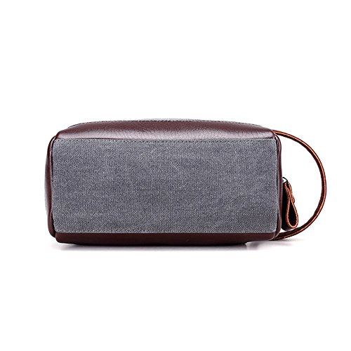 Young & Ming - Neceser de viaje Bolsas de aseo impermeable portátil Bolsa de mano compacta para hombre y mujer Organizador con asa