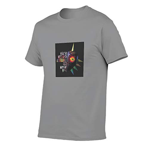 Zelda - Camiseta de algodón para hombre, diseño de ojos de colores Gris oscuro. XXL