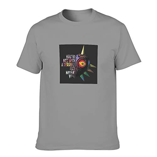 Zelda - Camiseta de algodón para hombre, diseño de ojos de colores Gris oscuro. XXL