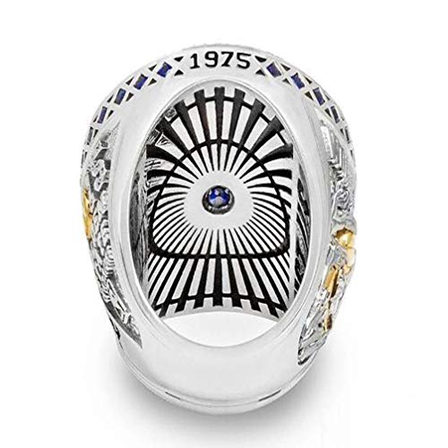 ZJL Europa Y América Anillo Masculino, 2015 Golden State Warriors Europa Y América Campeonato Mundial de la Nba Replica Ring Size 9-12 para Joyas para Hombres, 1011