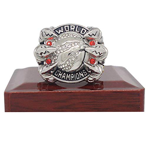 ZJL Europa Y América Anillo Masculino, 2019 Toronto Raptors Europa Y América Campeonato Mundial de la Nba Replica Ring Size 9-13 para Boyfriend Jewelry Gift, 12