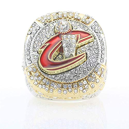 ZJL Europa Y América Anillos de Hombre, Anillos de Réplicas de Diamantes de Acero Inoxidable de Cleveland Cavaliers Championship Anillos de Diamantes para Hombres Recuerdos, 9-13,1011