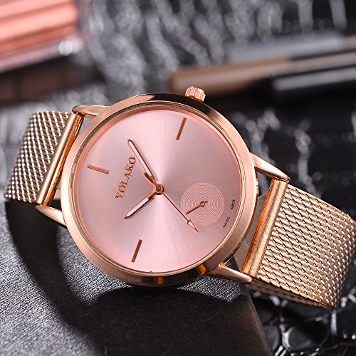 ZODOF Relojes para Hombre Reloj Damas de Malla Impermeable EleganteBanda de Acero Inoxidable Relojes de Pulsera Moda Vestir Negocio Casual Reloj de Cuarzoo