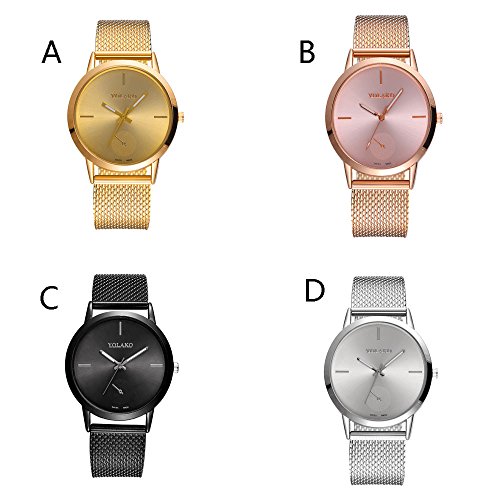 ZODOF Relojes para Hombre Reloj Damas de Malla Impermeable EleganteBanda de Acero Inoxidable Relojes de Pulsera Moda Vestir Negocio Casual Reloj de Cuarzoo