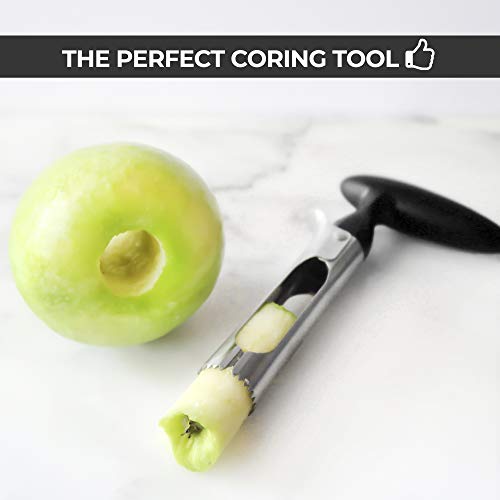 Zulay Kitchen Prima de Apple Corer - fácil de Usar y Durable de Apple Corer removedor de Peras, Bell Peppers, Fuji, honeycrisp, Gala y Pink Lady Manzanas - Acero Inoxidable Mejores Gadgets de Cocina