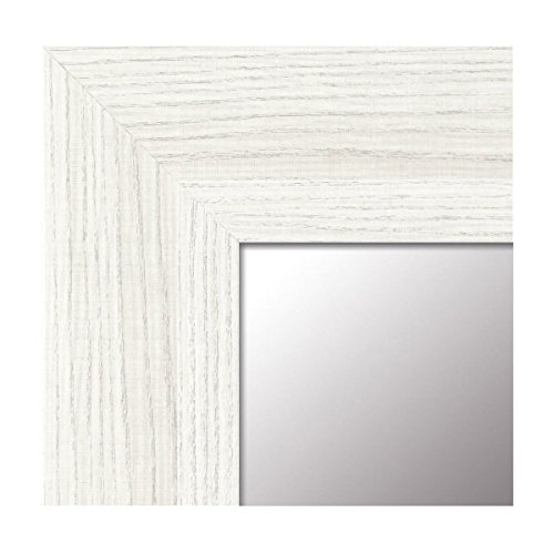 -Espejo Fabricado en España - tamaño 64x164 cm. Espejo Decorativo de Pared Modelo 189 Blanco, Ideal para salón, Pasillo, Dormitorio, vestidor o baño