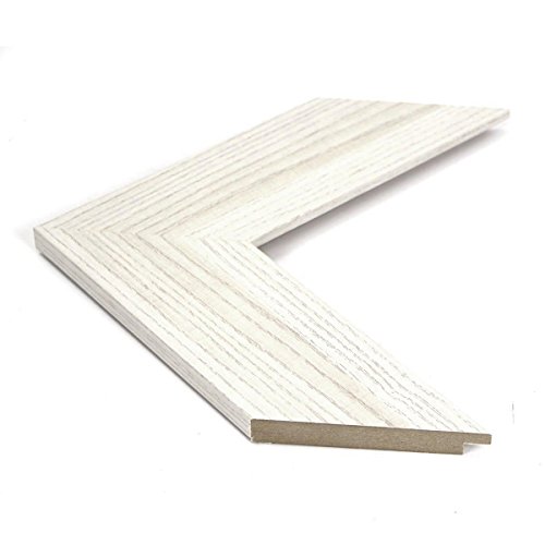 -Espejo Fabricado en España - tamaño 64x164 cm. Espejo Decorativo de Pared Modelo 189 Blanco, Ideal para salón, Pasillo, Dormitorio, vestidor o baño