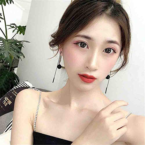 1 Pair Fashion Earrings Stud Long Tassel Chain Drop Earrings, Pull Through Earrings Threader Earring Jewelry Drop Dangle Party Charm,for Women Girls Gifts