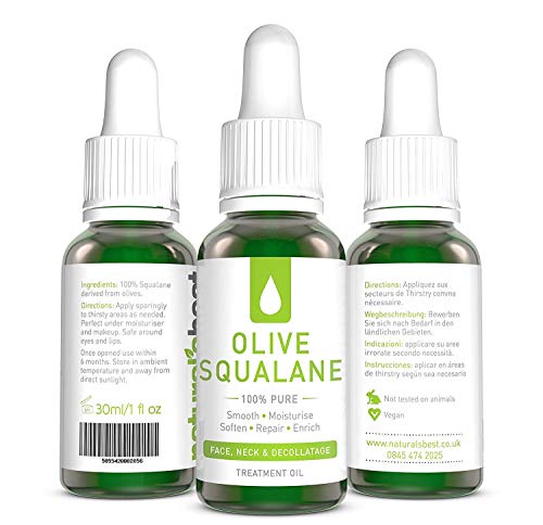 100% Aceite Puro De Oliva Escualano ácido oleico 30ml Restaura piel elasticidad 100% puro Prensado En Frío Escualeno aceite Excelente seguimiento Dermoabrasión,Dermaroller/Sello & Chemical Escamas Why