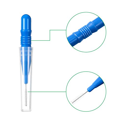 200 Palillos Dentales de Goma Suave Hilos Dentales y 50 Cepillos Interdentales Herramienta de Limpieza Dental