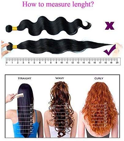 20"(50cm) SEGO Extensiones de Cabello Natural Cortina [#1B Negro Natural] Pelo Humano [Brazilain Human Hair Bundles] Brasileño sin Clip Liso (100g)