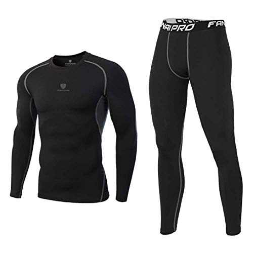 2Pcs para Hombre Ropa De Fitness Medias Mañana Deportes Corrientes De Secado Rápido Traje De Baloncesto El Sistema del Juego Apto para El Entrenamiento De Ciclo De La Gimnasia,4,3XL