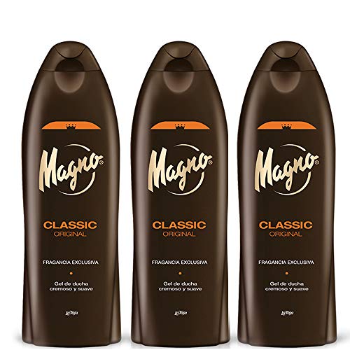 3 Bottles of Magno Shower Gel 18.3oz./550ml by MAGNO