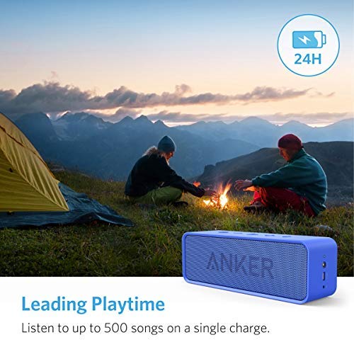 [3 colores]Anker SoundCore Altavoz Bluetooth Inalámbrico Portátil Altavoz Estéreo Doble Cono Bluetooth 4.0 Con Increíble Autonomía de Batería de 24 Horas