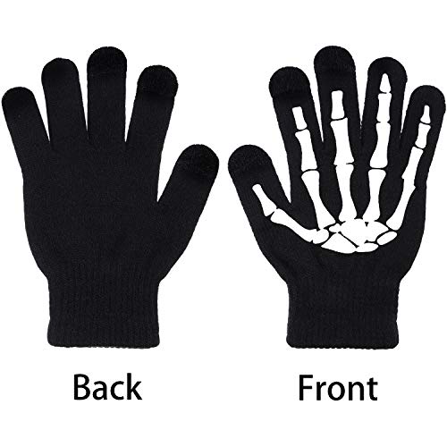 3 Pares de Guantes para Pantalla Táctil Guantes de Punto Estirables Mecánicos Guantes de Invierno (Estilo 1)