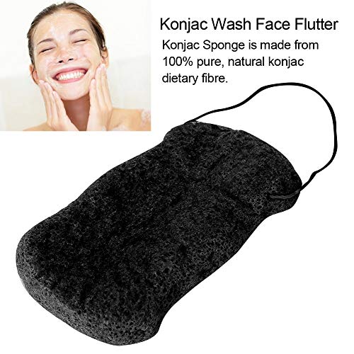 3 pieza Facial & Corporal konjac exfoliante Esponja, Suave Esponja Exfoliante Limpieza Profunda para Piel Sensible Propensa, Esponja Konjac de Baño para la Limpieza Corporal Facial (en seco)