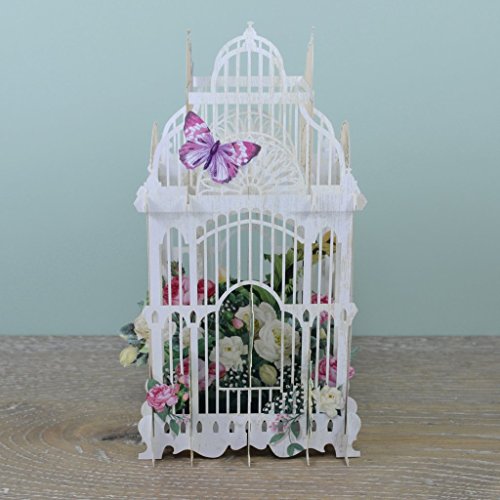 3D Flower Cage Birthday Card by Paper d'Ar