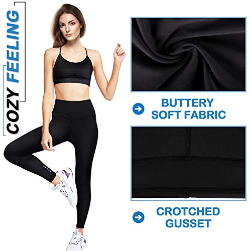 3W GRT Mallas de Deporte de Mujer,Yoga Leggins Mujer,Ropa Deportiva Mujer Crossfit,Pantalones Mujer,Leggings Mujer Fitness,Pantalón Deportivo para Mujer (Negro, M)