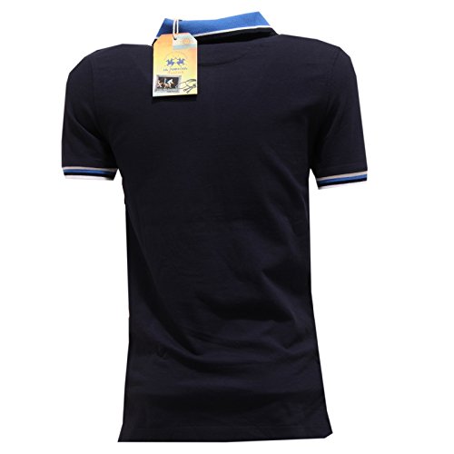 4005T polo bimbo LA MARTINA JUNIOR maglia blu t-shirt polo kid [5 YEARS]