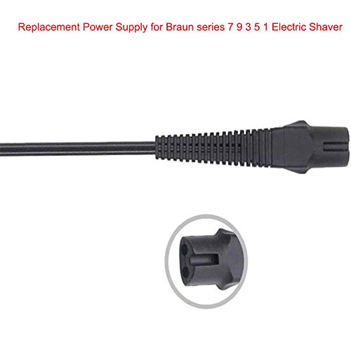 4G-Kitty Cargador para afeitadora 12V 400mA Adaptador para Braun Series 7 9 3 5 1 Afeitadora eléctrica 720 760cc 790cc 740s 720s-4 190s 7865cc 9090cc 9093 9095cc