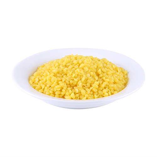 50g Amarillo Calidad Alimentaria Pure cera de abeja Natural Cosméticos Materiales Ideal para DIY Bálsamo labial Recetas Lociones Corporales Lociones Desodorantes