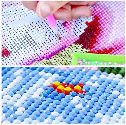 5D DIY Diamond Painting Full Drill Kit de punto de cruz para adultos Ganado Mosaico de cristal para niños Rhinestone Pictures by Numbers Arts Craft for Wall Sticker Home Decor Kit de pintura de diama