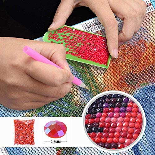 5D DIY Diamond Painting Full Drill Kit de punto de cruz para adultos Ganado Mosaico de cristal para niños Rhinestone Pictures by Numbers Arts Craft for Wall Sticker Home Decor Kit de pintura de diama