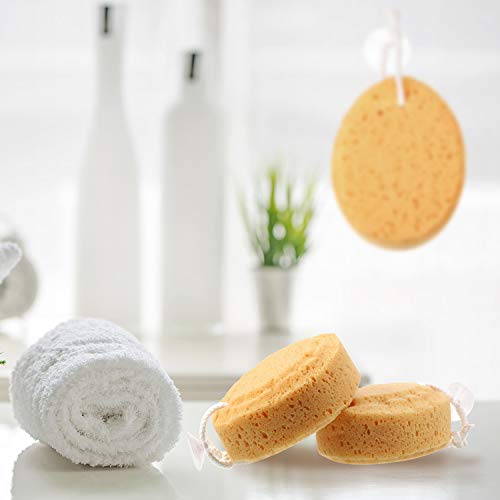 6 Piezas Esponjas de Cuerpo de Espuma Esponja de Baño Exfoliante Suave Esponja de Ducha Depurador Corporal para Adultos y Niños Artículos de Limpieza Corporal, 5,5 Pulgadas