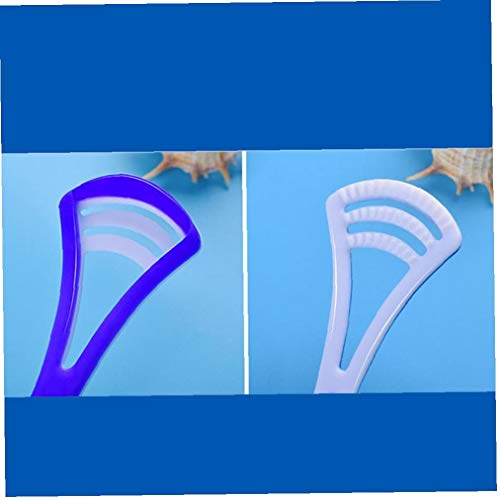 6pcs Lengua Cepillo Limpiador Lingual Rasqueta De Limpieza Raspador De Lengua para El Cuidado De La Higiene Bucal Oral Tenga Aliento Fresco Reutilizable (Color Al Azar)