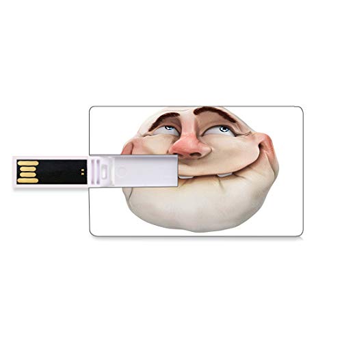 8 GB Unidades Flash USB Flash Humor Forma de Tarjeta de crédito bancaria Clave Comercial U Disco de Almacenamiento Memory Stick Comics Fun Meme Face Online Gestos de Redes sociales Mocking Head Artsy