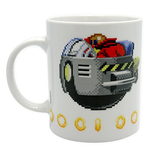 ABYstyle ABYMUG111 Taza de Sonic, de Píxeles, Porcelana, 320 ml, Multicolor