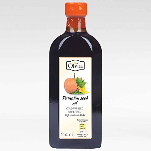 Aceite de semilla de calabaza prensado en frío Ol'Vita sin refinar 250 ml