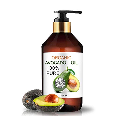 Aceite Ecológico de Aguacate 250 ml Comercio Justo 100% Natural Prensado en Frío Aceite de Masaje Vegetal 100% Natural