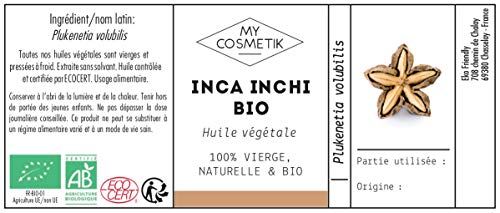 Aceite vegetal de inca inchi Orgánico - MyCosmetik - 50 ml