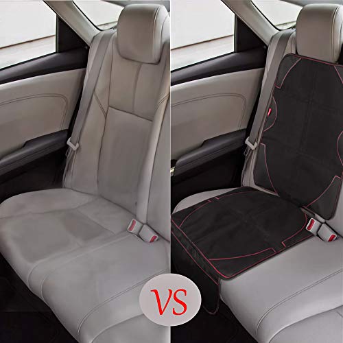 Acomon Protector de Asiento de Coche, Asiento Infantil Funda Asiento Coche, Funda Coche Perro, Cubierta Protege Tapicería Cuero Vehículo Automotor Antideslizante Impermeable Compatible Isofix (2 Pack)