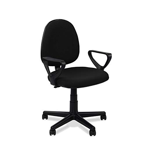 Adec - Danfer, Silla de Escritorio, Silla de Oficina o de Despacho, Color Negro Medidas: 54 x 79-91 cm