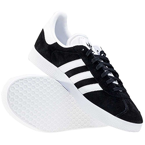 adidas Gazelle, Zapatillas de deporte Unisex Adulto, Varios colores (Core Black/White/Gold Metalic), 45 1/3 EU