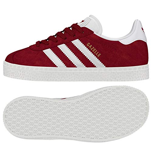 adidas Gazelle, Zapatillas de deporte Unisex niños, Rojo (Collegiate Burgundy/Footwear White/Footwear White 0), 36 EU