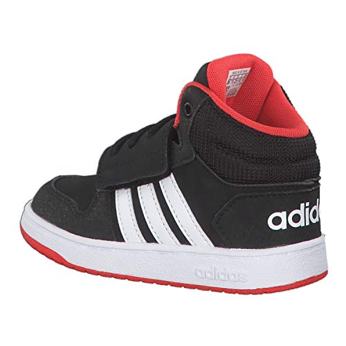 Adidas Hoops Mid 2.0 I, Zapatillas Unisex Niños, Multicolor (Core Black/FTWR White/Hi/Res Red S18 B75945), 25 EU