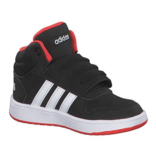 Adidas Hoops Mid 2.0 I, Zapatillas Unisex Niños, Multicolor (Core Black/FTWR White/Hi/Res Red S18 B75945), 25 EU