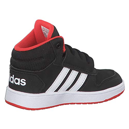 Adidas Hoops Mid 2.0 I, Zapatillas Unisex Niños, Multicolor (Core Black/FTWR White/Hi/Res Red S18 B75945), 25 EU