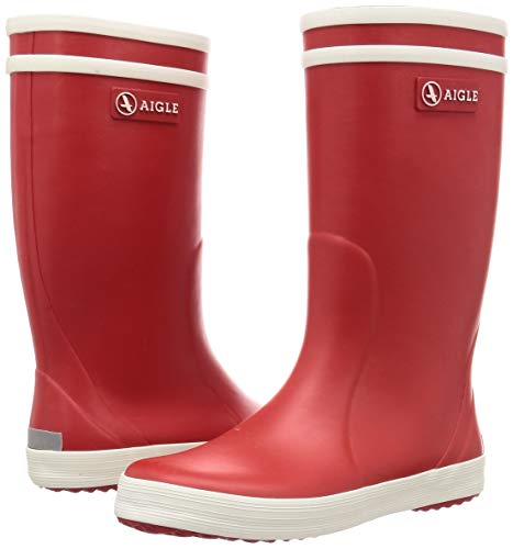 Aigle Lolly Pop, Botas de Lluvia Unisex niños, Rojo (Rouge/Blanc), 24 EU